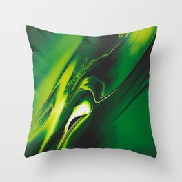 Green Fear Poison Throw Pillow