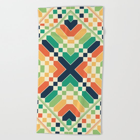 Retrographic Beach Towel