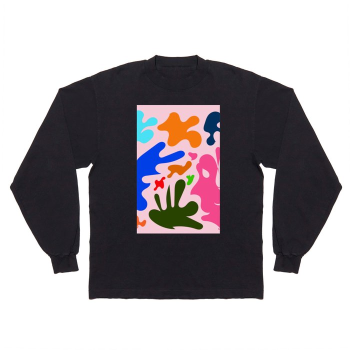 13 Henri Matisse Inspired 220527 Abstract Shapes Organic Valourine Original Long Sleeve T Shirt