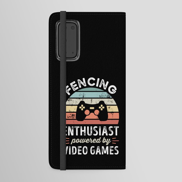 Fencing Enthusiast powered by Video Games Android Wallet Case