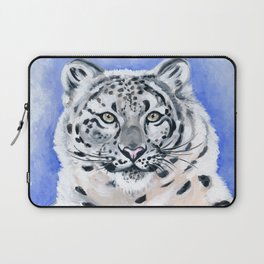 Snow Leopard Pose Laptop Sleeve