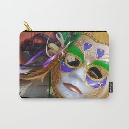 New Orleans Mardi Gras Mask Carry-All Pouch