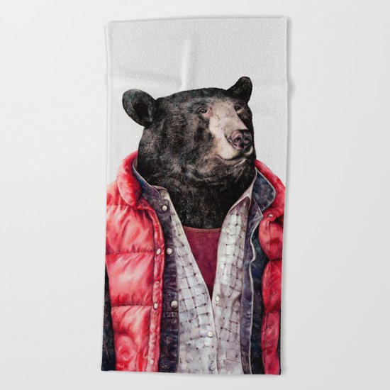 Black Bear Beach Towel