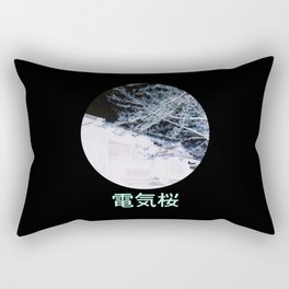 Electric Sakura Rectangular Pillow
