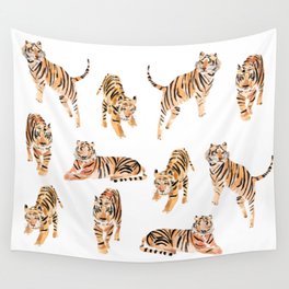 WATERCOLOR TIGERS  Wall Tapestry