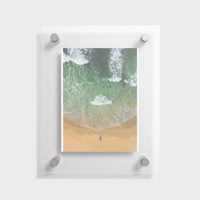 Aerial Beach View Floating Acrylic Print