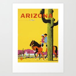 Vintage Arizona  Art Print