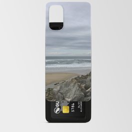 Cloudy Beach With Rocks Android Card Case
