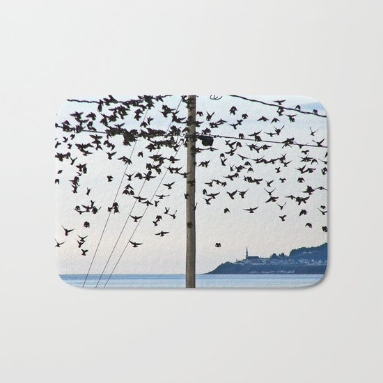 Birds in Flight Bath Mat