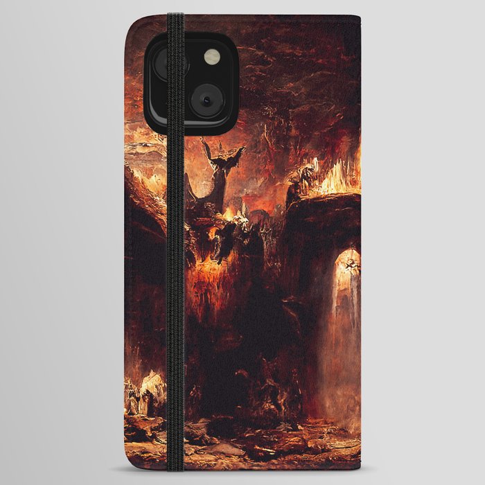 Lucifer Throne in Hell iPhone Wallet Case