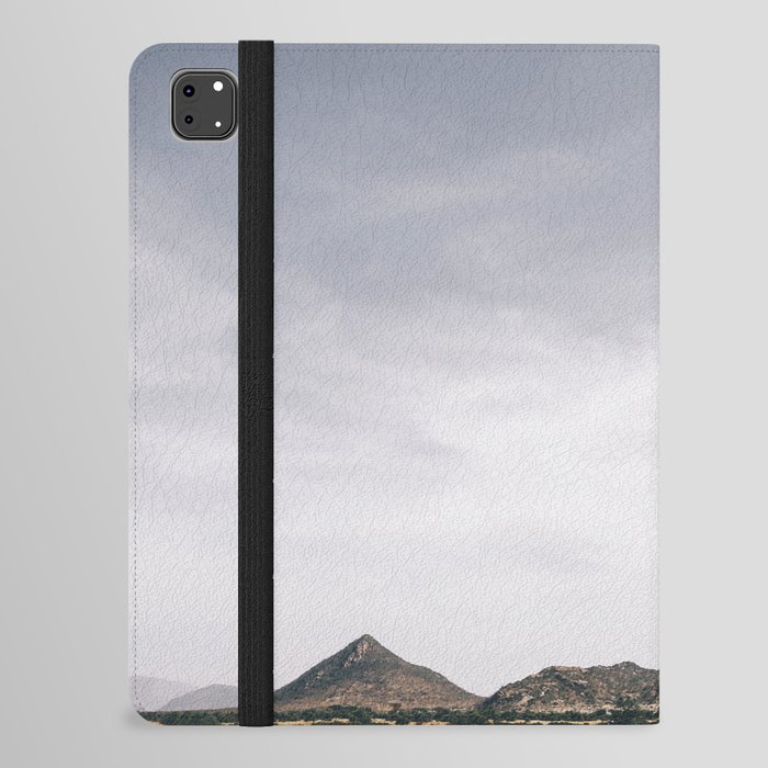 South Africa Photography - Beautiful Dry Field Under The Gray Sky iPad Folio Case