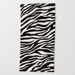 Zebra Animal Print Pattern Beach Towel