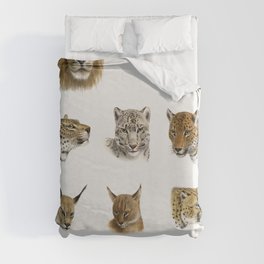 Wild animal, safari lithograph, The Great and Small Game of India Duvet Cover
