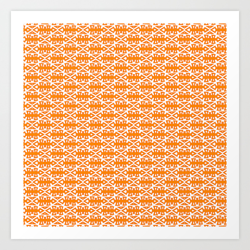 Burnt Orange Native American Inspired Arrowhead Southwestern Design Pattern Art Print By Dpartgallery Society6,Furniture Dressing Table Design Modern