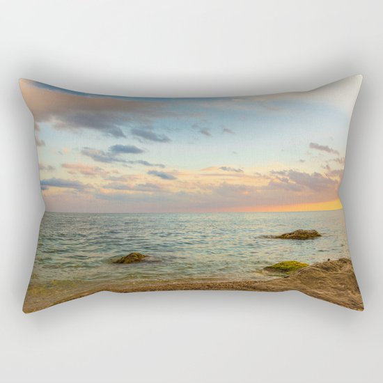 Gentle Sunset Rectangular Pillow