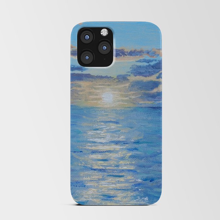 Peaceful Ocean Sunset iPhone Card Case
