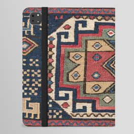 Cowboy Sumakh // 19th Century Colorful Red White Blue Western Lone Star Dallas Ornate Accent Pattern iPad Folio Case