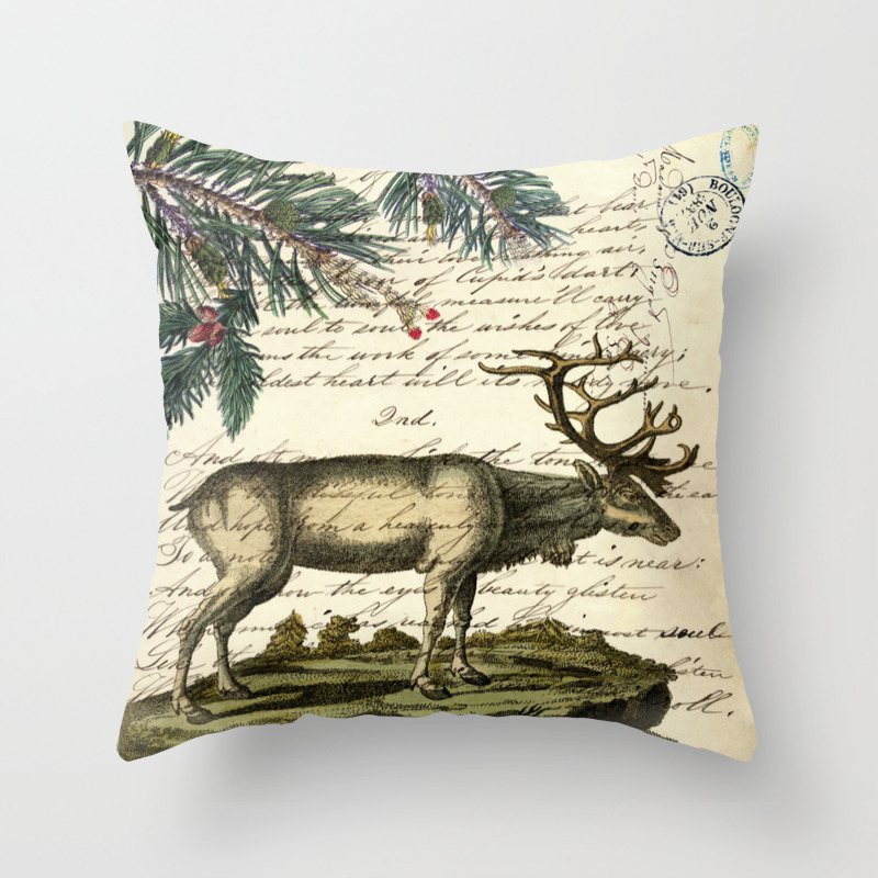 Western Country Primitive Christmas Mountain Animal Wildlife