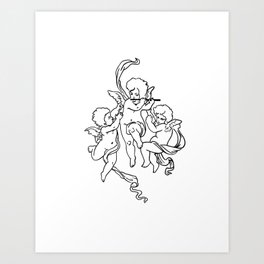 Cherub Art Prints For Any Decor Style Society6