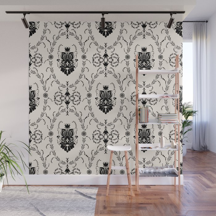Seamless Wallpaper Background Floral Vintage Wall Mural By
