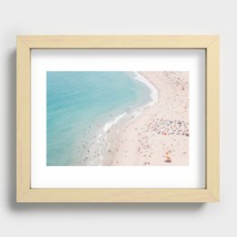 Beach Summer Seaside - Aerial Beach photography by Ingrid Beddoes Recessed Framed Print