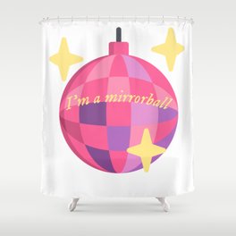 Mirrorball Shower Curtain
