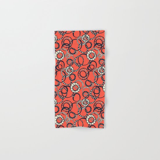 Honolulu hoopla orange Hand & Bath Towel