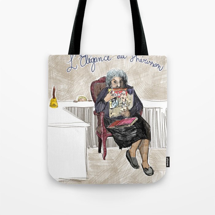L'élégance du hérisson (Muriel Barbery)- COVERS OF BOOKS THAT NOBODY ASKED ME TO ILLUSTRATE N.1 Tote Bag