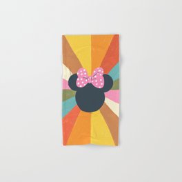 "Rainbow Minnie Mouse" by Gigi Rosado Hand & Bath Towel