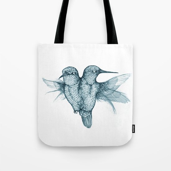 Conjoined Hummingbirds Tote Bag