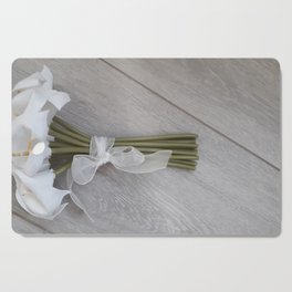 White Calla's - Flower Centerpiece Cutting Board