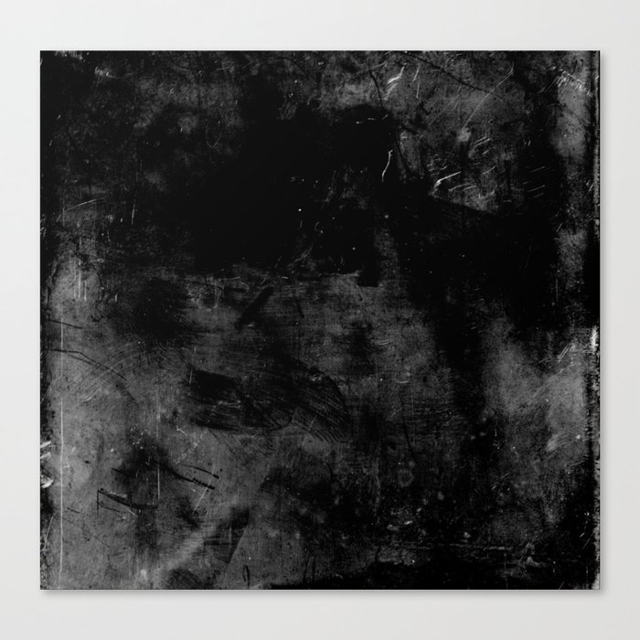 Black as coal Canvas Print