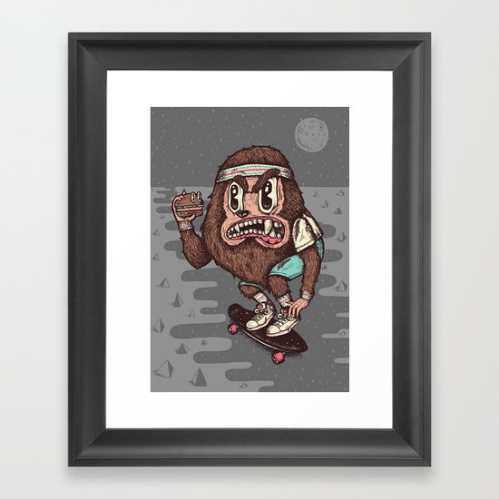 The Awesome Werewolf. Framed Art Print
