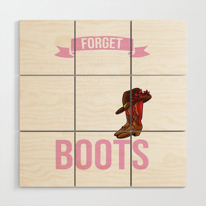Cowgirl Boots Quotes Party Horse Wood Wall Art