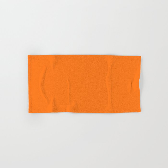 Pumpkin Orange Hand & Bath Towel