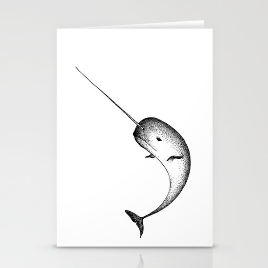 Narwhal Stationery Cards