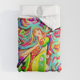 Tattooed Mermaid Comforter