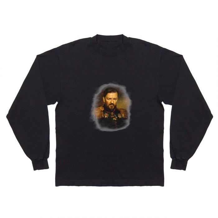 Ricky Gervais - replaceface Long Sleeve T Shirt