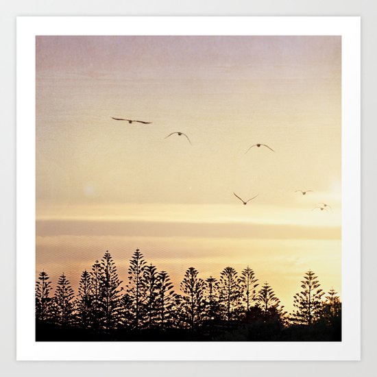 A beautiful day's end Art Print