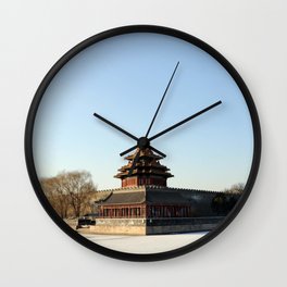 China Photography - Autumn At The Forbidden City In Beijing Wall Clock