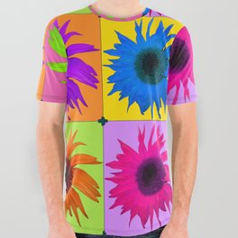 Pop-Art Sunflowers! All Over Graphic Tee
