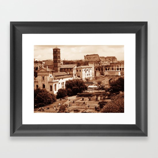 What happened here? Framed Art Print