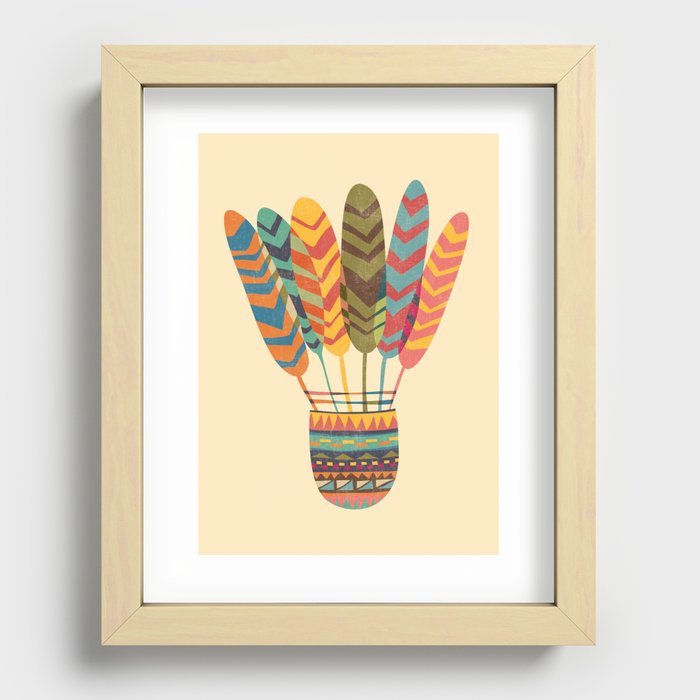 Rustic shuttlecock Recessed Framed Print