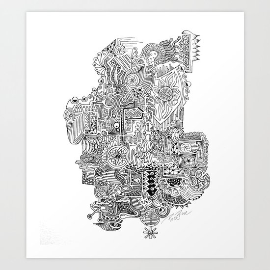 Doodles Art Print