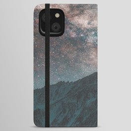 Mountains Stars iPhone Wallet Case