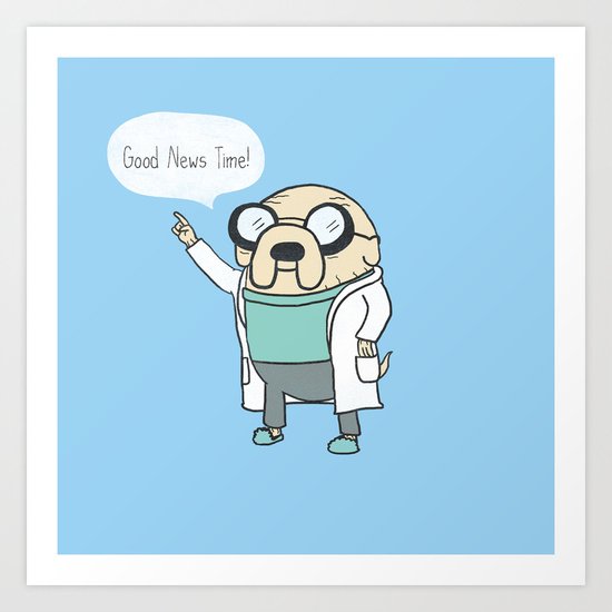 Good News Time! Art Print