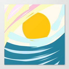 Abstract Sunrise (D205) Canvas Print