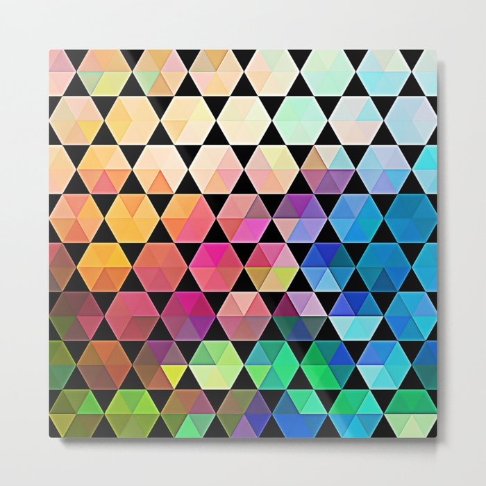 Bold Hexagon Metal Print