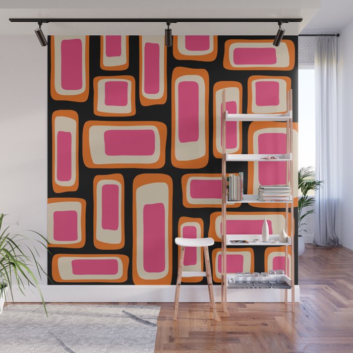 Mid Century Modern Abstract Composition 835 Wall Mural