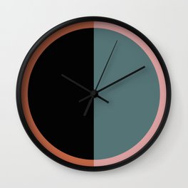 Color Block Abstract V Wall Clock